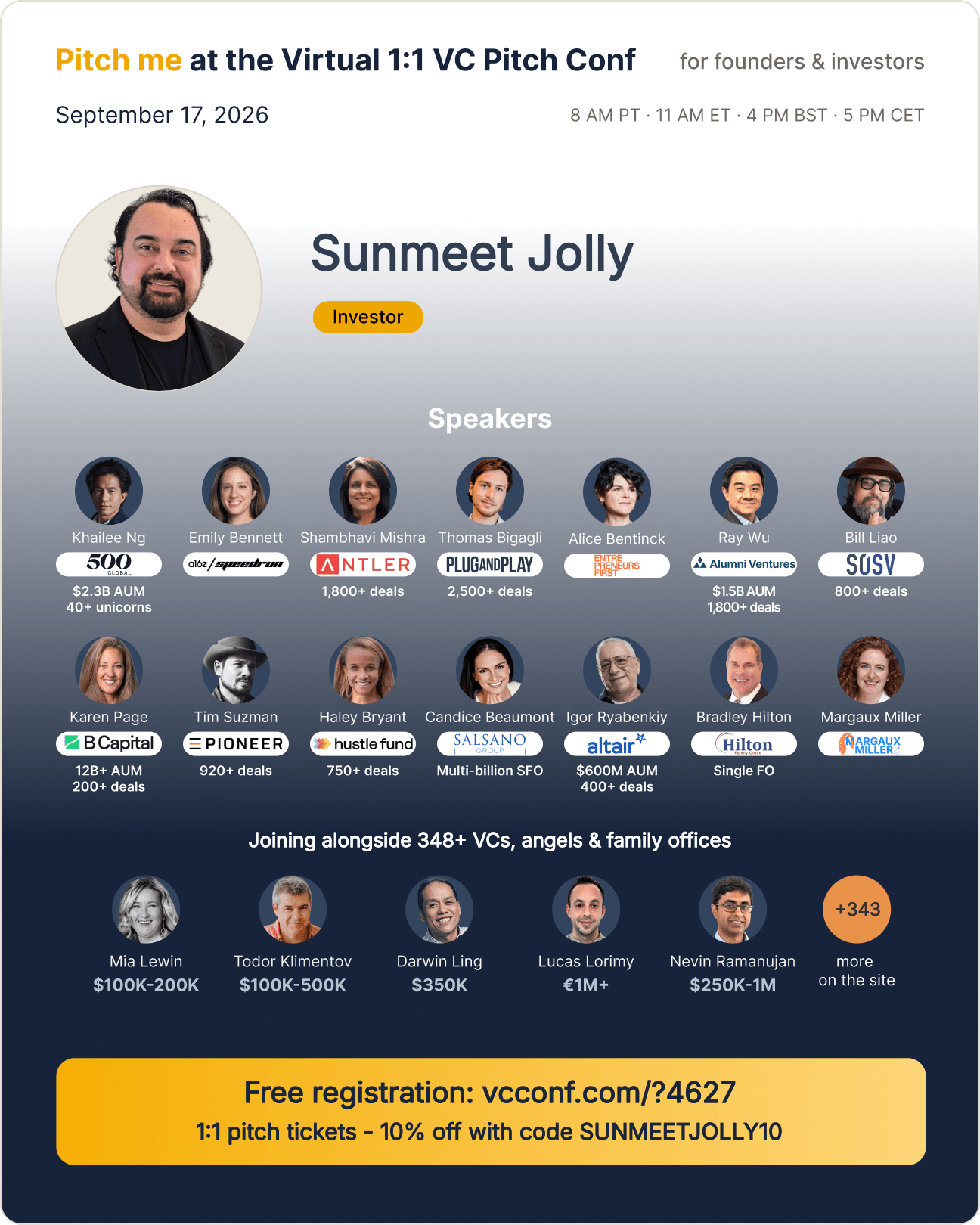 Events & Networking — Jolly VC